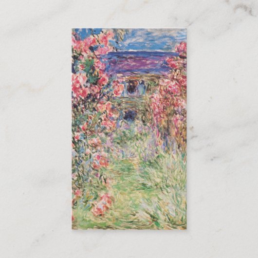 Het Huis van de Rozen, Claude Monet Visitekaartje (Voorkant)