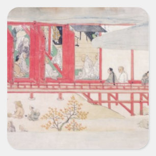 Het Huis van de Shogun Vierkante Sticker
