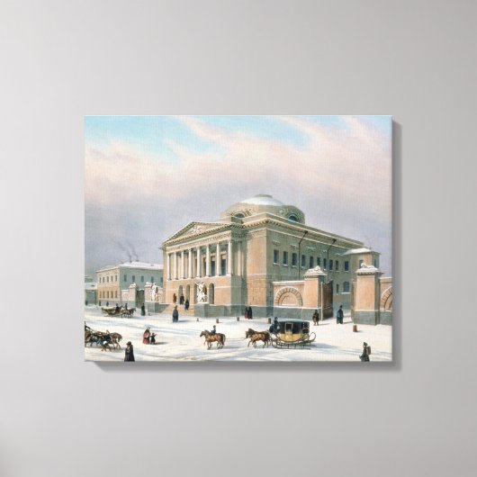 Het Huis van de Tutorieraad in Moskou Canvas Afdruk (Voorkant)