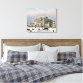Het Huis van de Tutorieraad in Moskou Canvas Afdruk (Insitu (Slaapkamer))