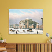 Het Huis van de Tutorieraad in Moskou Canvas Afdruk (Insitu (Woonkamer))