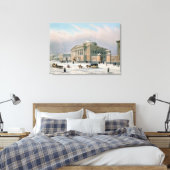 Het Huis van de Tutorieraad in Moskou Canvas Afdruk (Insitu (Slaapkamer))