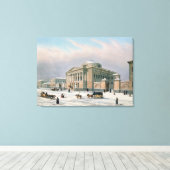 Het Huis van de Tutorieraad in Moskou Canvas Afdruk (Insitu (Houten vloer))