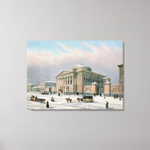 Het Huis van de Tutorieraad in Moskou Canvas Afdruk