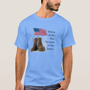 Het huis van de vrije mensen door de dappere. t-shirt