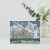 Het huis van de vuurtorenwachter briefkaart (Staand voorkant)