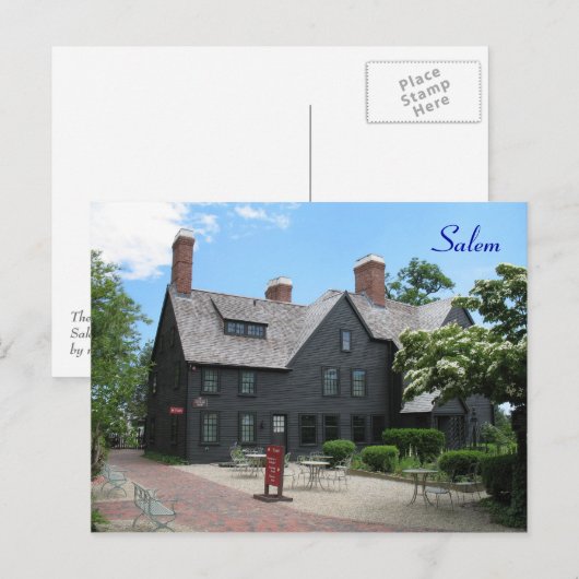 Het Huis van de Zeven Gables Briefkaart (Voorkant / Achterkant)