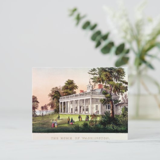 Het huis van George Washington Briefkaart (Staand voorkant)