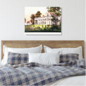Het huis van George Washington Canvas Afdruk (Insitu (Slaapkamer))