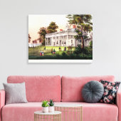 Het huis van George Washington Canvas Afdruk (Insitu (Woonkamer))