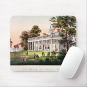 Het huis van George Washington Muismat (Met muis)