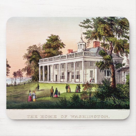 Het huis van George Washington Muismat (Voorkant)