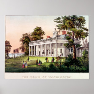 Het huis van George Washington Poster