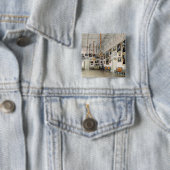 Het huis van graaf Bezborodko Vierkante Button 5,1 Cm (In situ)
