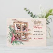 Het Huis van het Venster van het materiaal voor de Feestdagenkaart (Staand voorkant)