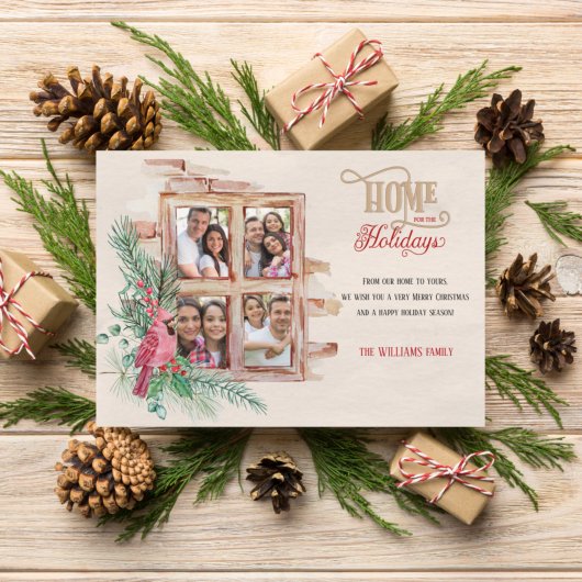 Het Huis van het Venster van het materiaal voor de Feestdagenkaart