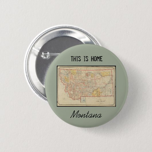 Het Huis van Montana Ronde Button 5,7 Cm (Voorkant /achterkant)