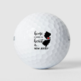 Het huis van New Jersey is waar het hart ligt Golfballen