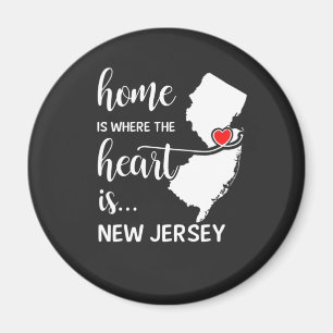 Het huis van New Jersey is waar het hart ligt Magneet