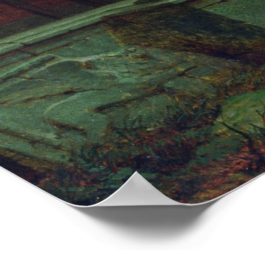 Het Huis van Othello, de Moore in Venetië, 1856 Poster (Hoek)