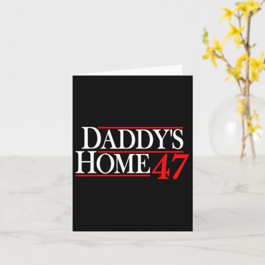 Het huis van papa Donald Trump Kaart (Gele Bloem)