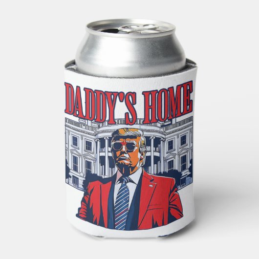 Het huis van papa Trump | Witte Huis Trump Gift Blikjeskoeler (Blikje Voorkant)