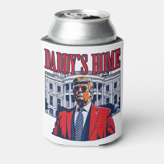 Het huis van papa Trump | Witte Huis Trump Gift Blikjeskoeler (Blikje Achterkant)