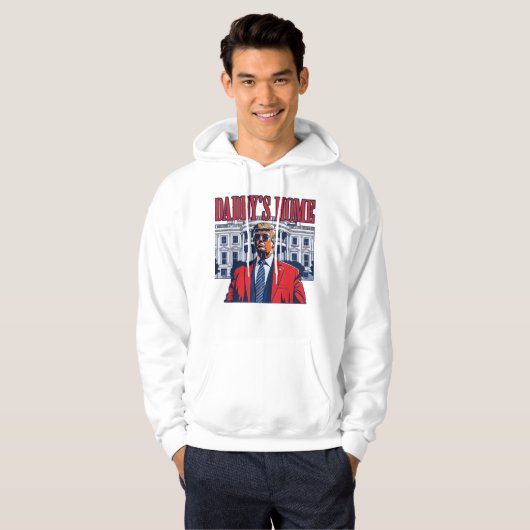 Het huis van papa Trump | Witte Huis Trump Gift Hoodie (Voorkant volledig)