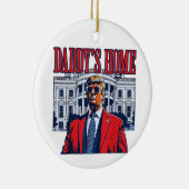 Het huis van papa Trump | Witte Huis Trump Gift Keramisch Ornament (Rechts)