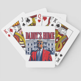 Het huis van papa Trump | Witte Huis Trump Gift Pokerkaarten