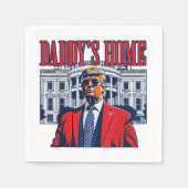 Het huis van papa Trump | Witte Huis Trump Gift Servet (Voorkant)