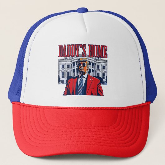 Het huis van papa Trump | Witte Huis Trump Gift Trucker Pet (Voorkant)