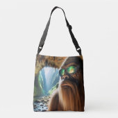 Het huis van Sasquatch Crossbody Tas (Achterkant)