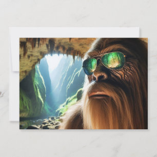 Het huis van Sasquatch Feestdagenkaart