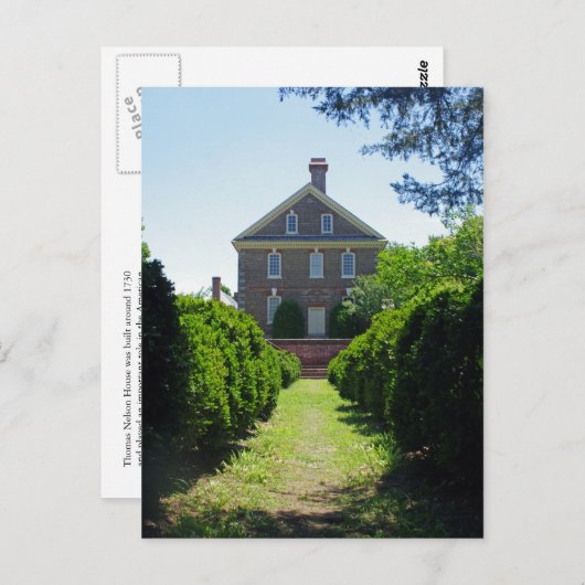 Het Huis van Thomas Nelson Briefkaart (Voorkant / Achterkant)