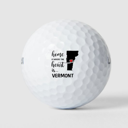 Het huis van Vermont is waar het hart ligt Golfballen (Voorkant)