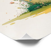 Het Huis van Vreugde – Whimsical Watercolor Kunstp Perfect Poster (Hoek)