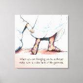 Het huis van zijn kleding canvas afdruk (Voorkant)