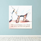 Het huis van zijn kleding canvas afdruk (Insitu (Houten vloer))