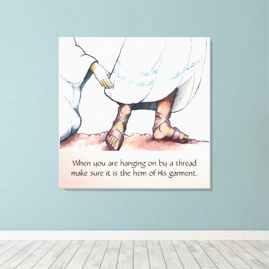 Het huis van zijn kleding canvas afdruk (Insitu (Houten vloer))