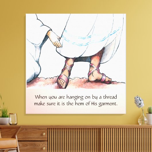 Het huis van zijn kleding canvas afdruk (Insitu (Woonkamer))