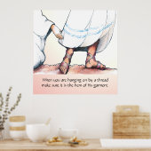 Het huis van zijn kleding poster (Keuken)