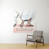 Het huis van zijn kleding wandkleed (In situ)