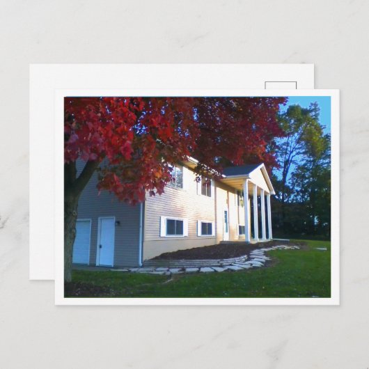 Het huis voor verkoop. briefkaart (Voorkant / Achterkant)