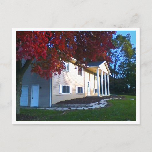 Het huis voor verkoop. briefkaart (Voorkant)