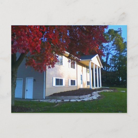 Het huis voor verkoop. briefkaart (Voorkant)