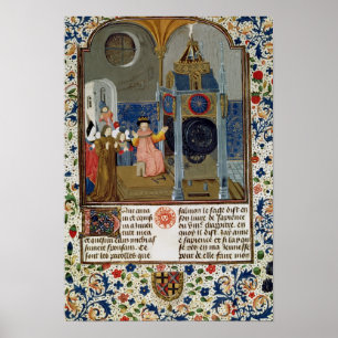 Het huishouden dat de zeldzame klok van de meester poster