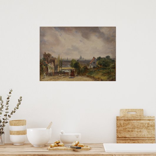 Het huisje van Sir Richard Steele - Constable Poster (Keuken)