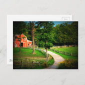 Het huiskat van het boerderij in het boerenerf briefkaart (Voorkant / Achterkant)