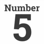 Het huisvuil kan of het Enige Digitale Aantal van  Sticker (Voorkant)